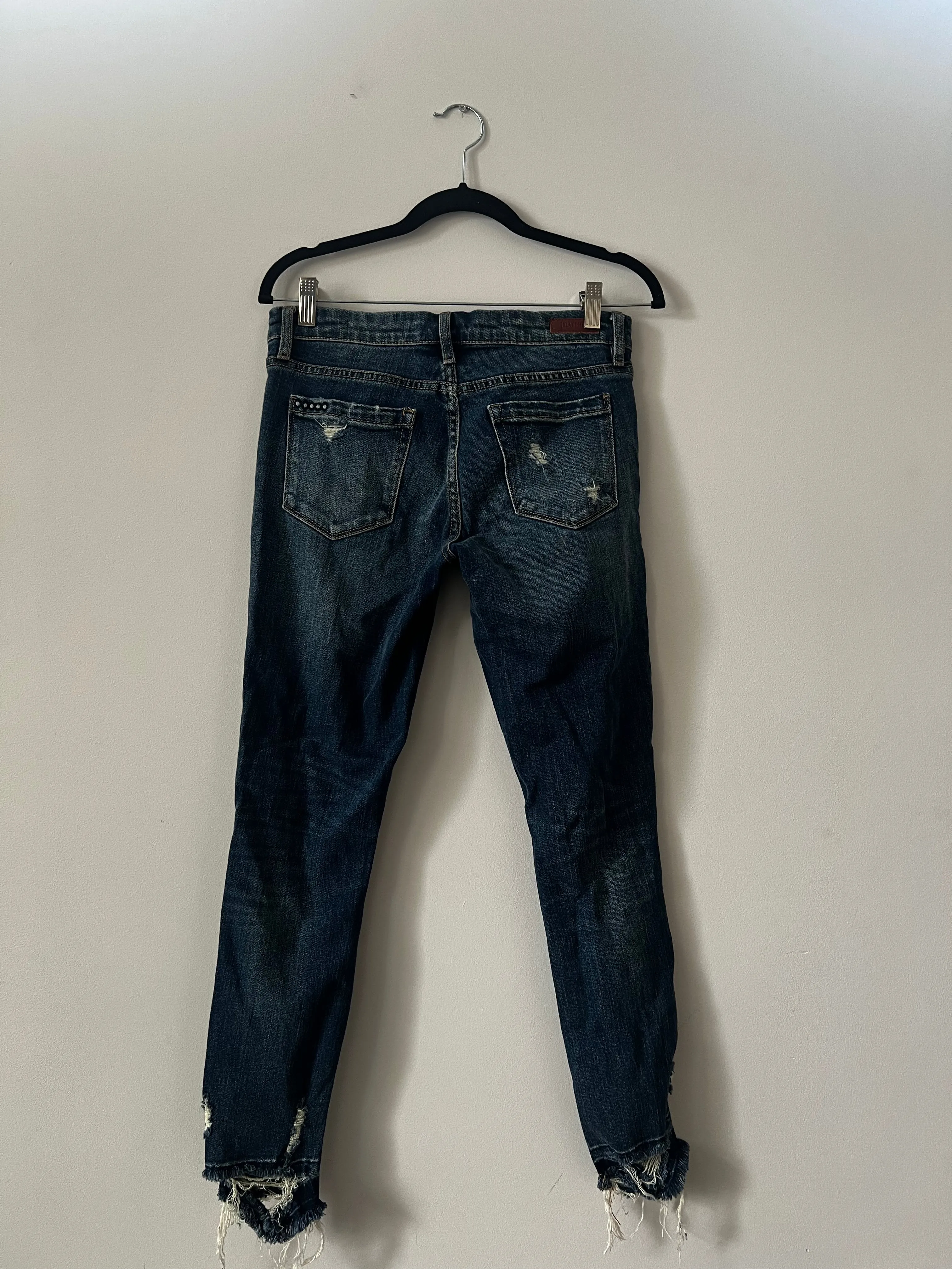 USED Blank Girlfriend Crop Jean