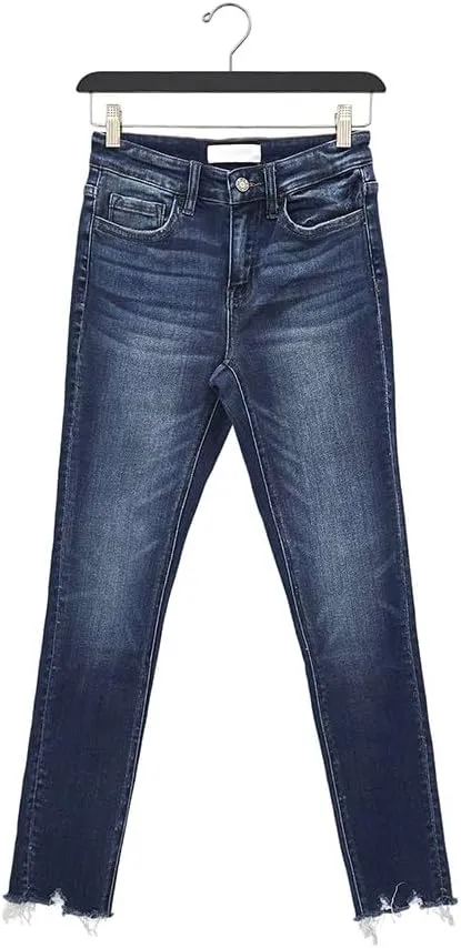 VERVET by Flying Monkey Distressed Skinny Jeans Stretch Mid-Rise