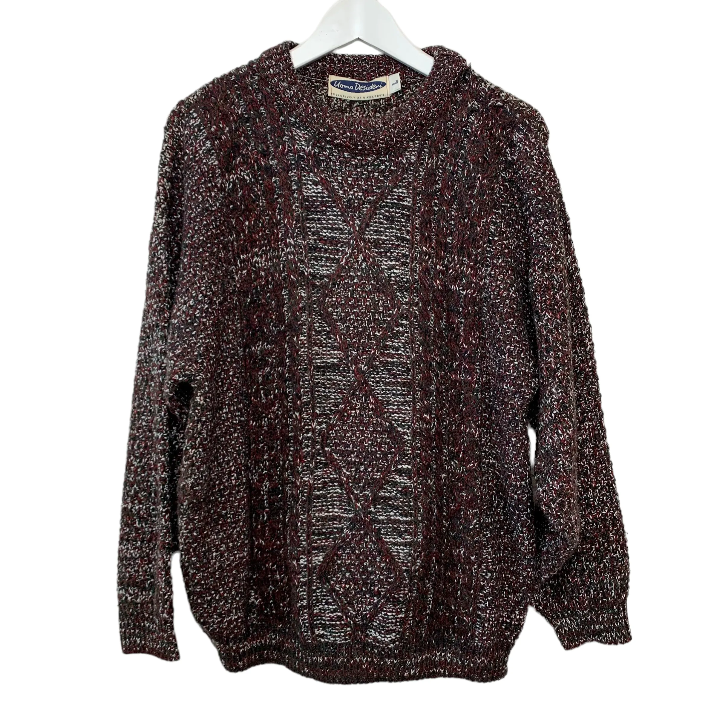 Vintage Uomo Desideri Chunky Knit Grandpa Sweater Large