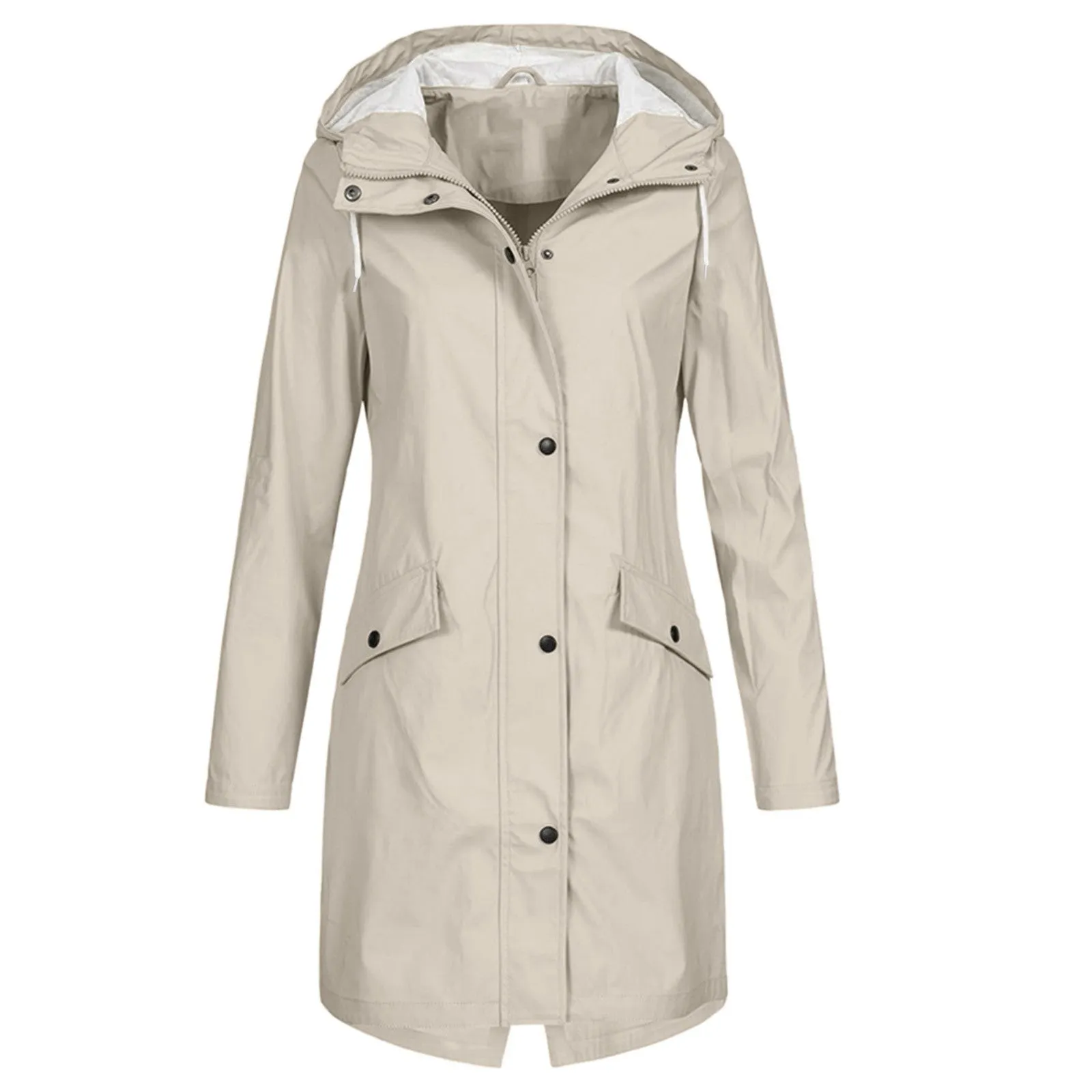 Windproof Long Raincoat