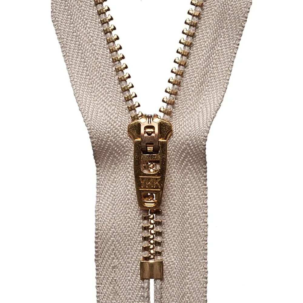 YKK Brass Jeans Zip 18cm Colour 572
